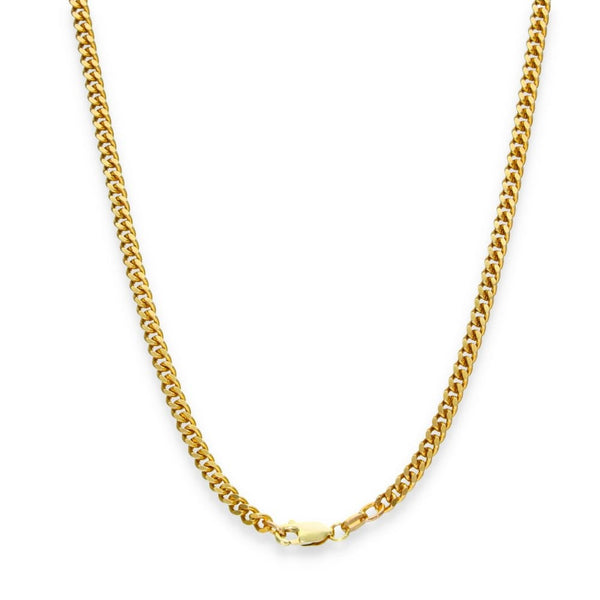 9ct Yellow Gold Curb Chain - 22" - 17.3g