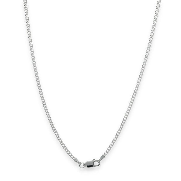 925 Sterling Silver 2mm Closed Curb Chain - 20" - 6.0g
