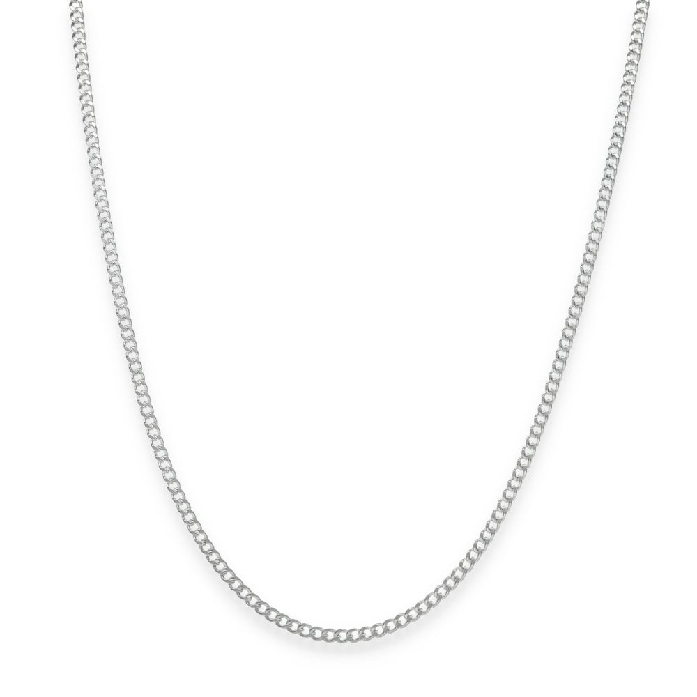 925 Sterling Silver 2mm Closed Curb Chain - 20" - 6.0g