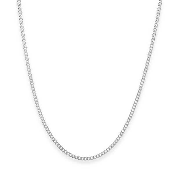 925 Sterling Silver 2mm Closed Curb Chain - 20" - 6.0g