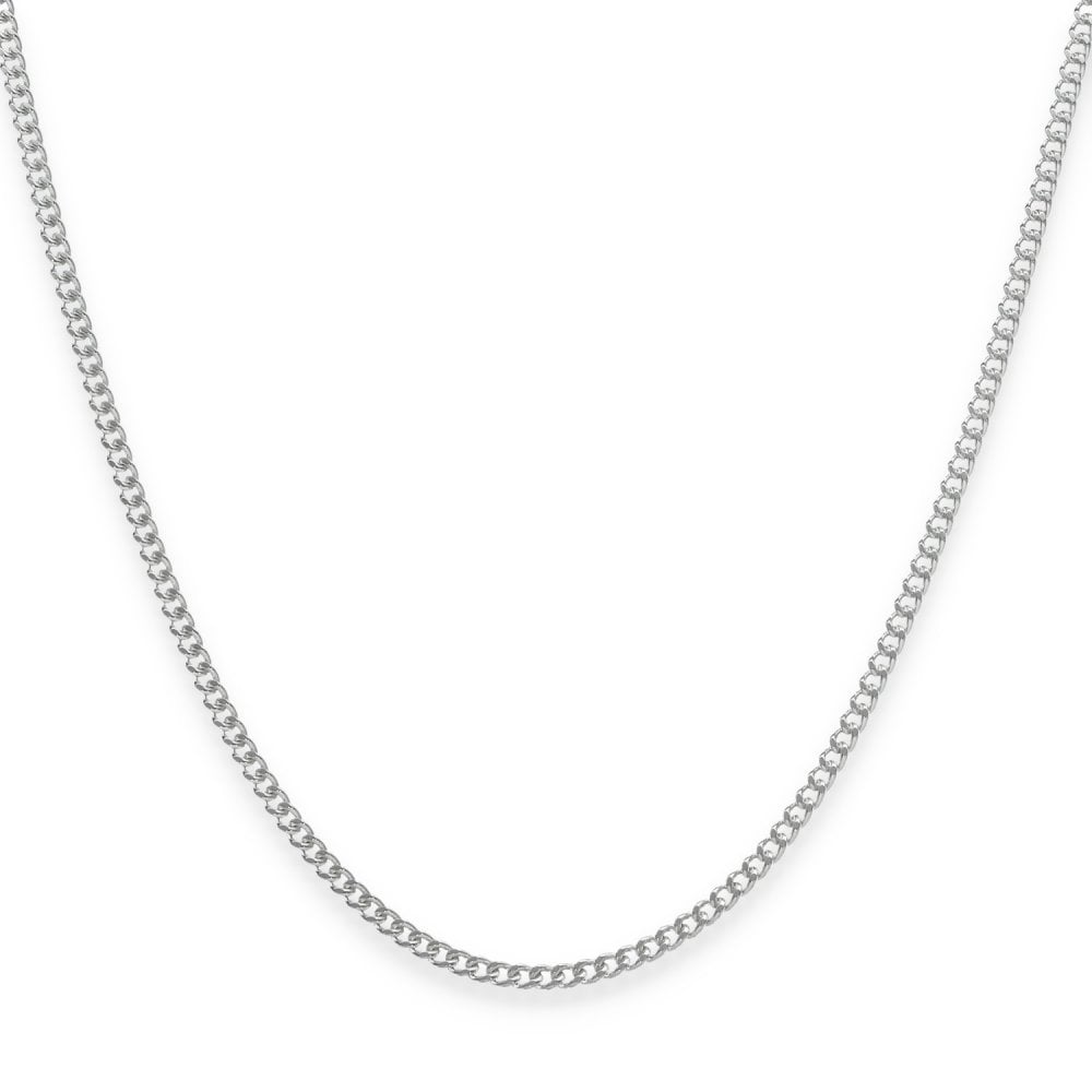 925 Sterling Silver 1.5mm Closed Curb Chain - 20" - 4.0g