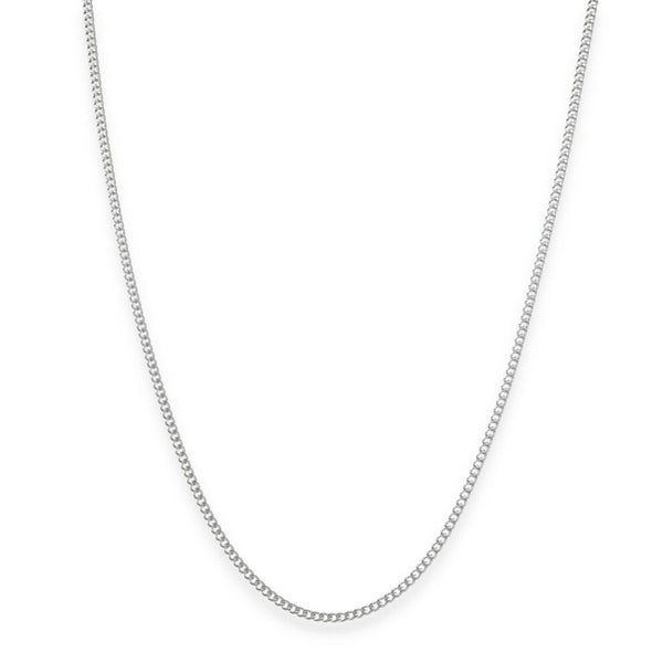 925 Sterling Silver 1.5mm Closed Curb Chain - 20" - 4.0g