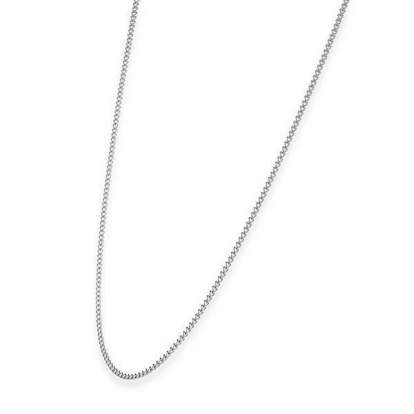 925 Sterling Silver 1.5mm Closed Curb Chain - 20" - 4.0g