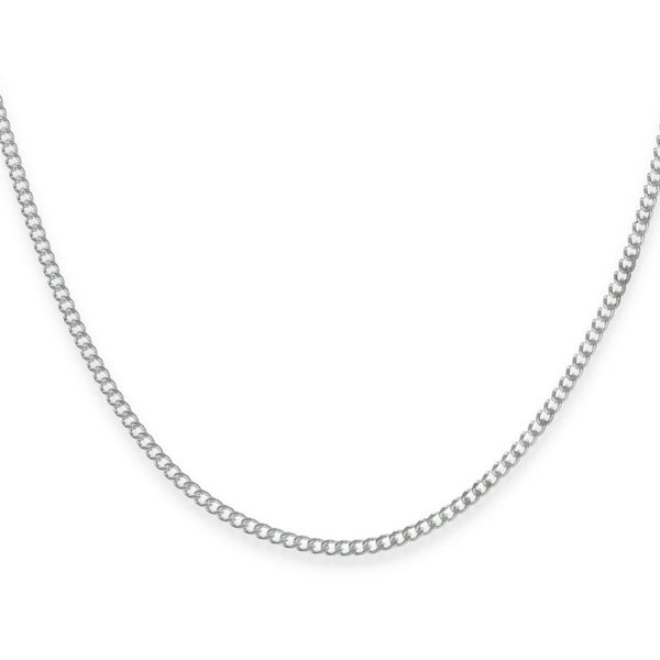 925 Sterling Silver 1.5mm Closed Curb Chain - 22" - 4.6g