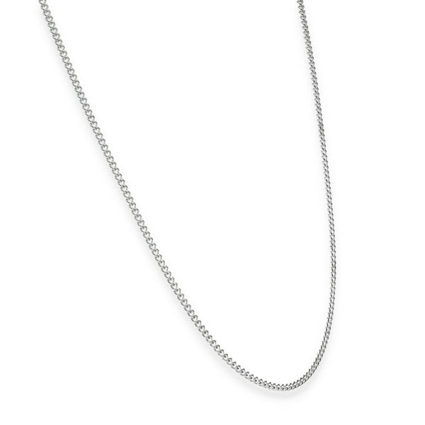 925 Sterling Silver 1.5mm Closed Curb Chain - 22" - 4.6g