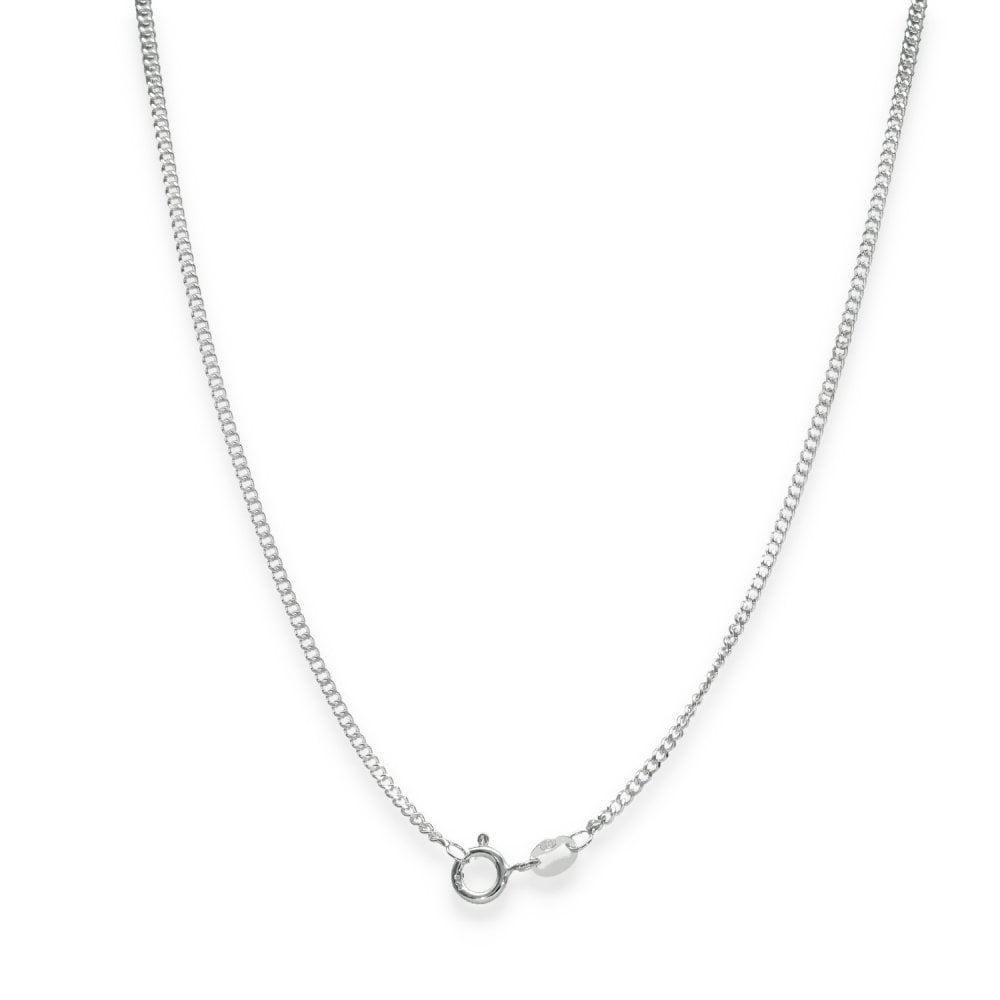 925 Sterling Silver 1.5mm Closed Curb Chain - 22" - 4.6g