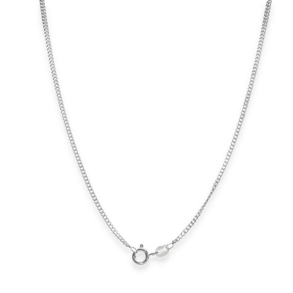 925 Sterling Silver 1.5mm Closed Curb Chain - 22" - 4.6g