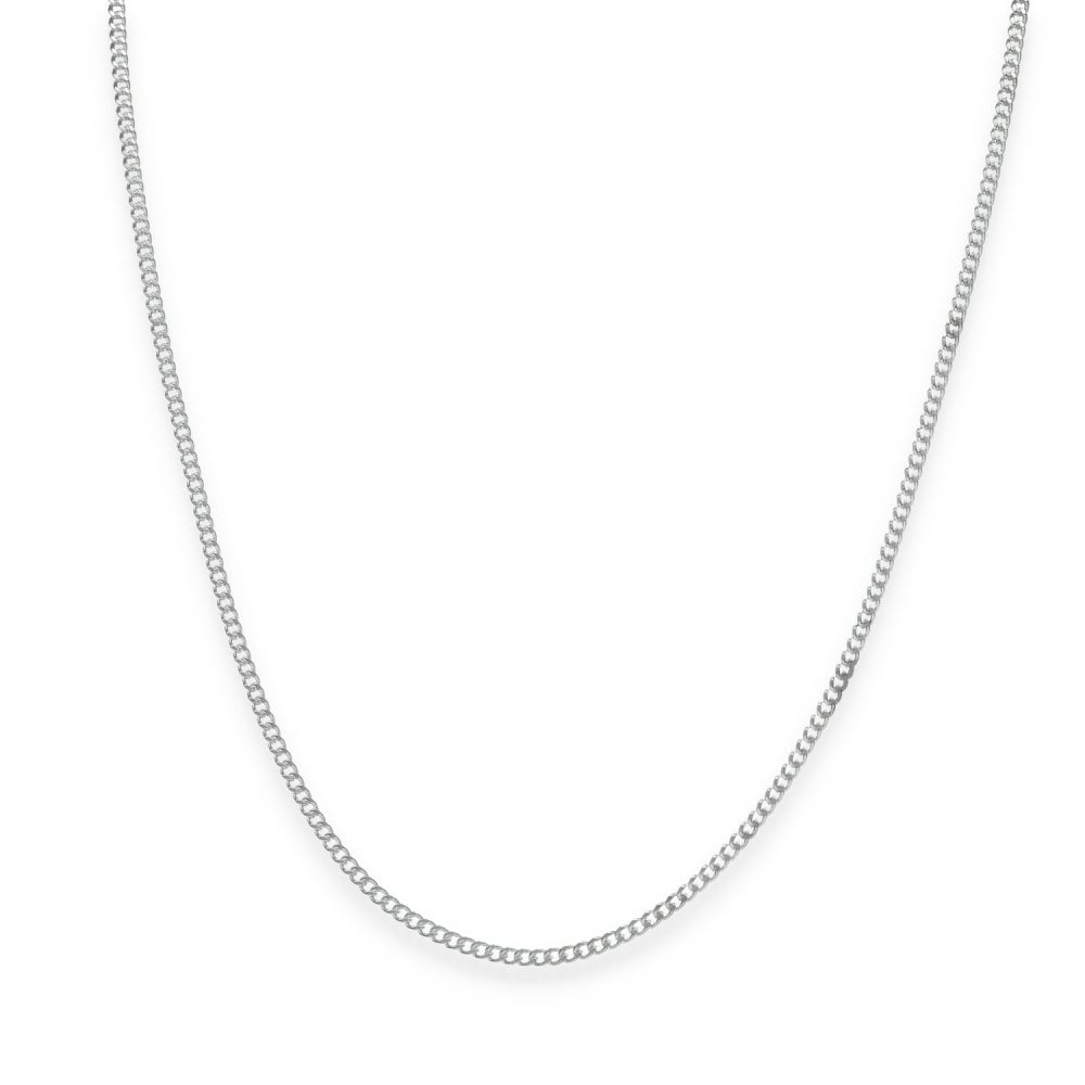 925 Sterling Silver 1.5mm Closed Curb Chain - 22" - 4.6g