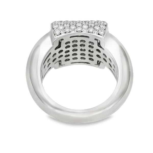 18ct White Gold Picchiotti Diamond Pave Ring - Size L - 1.55ct