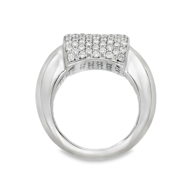 18ct White Gold Picchiotti Diamond Pave Ring - Size L - 1.55ct