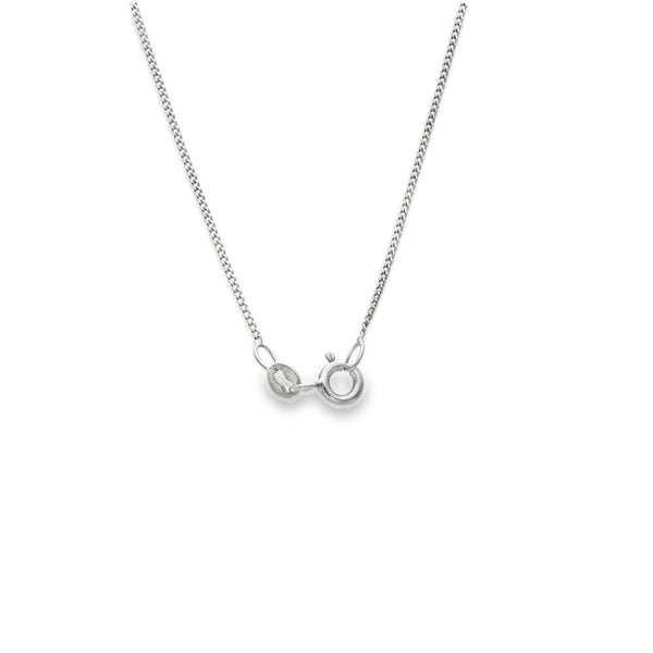9ct White Gold Diamond Pendant & Necklace - 19" - 0.35ct