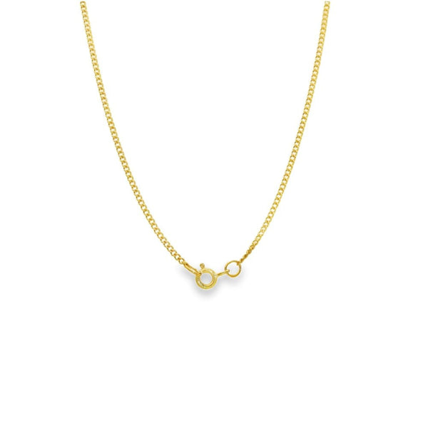 9ct Yellow Gold Diamond Cross Pendant & Necklace - 16" - 0.55ct