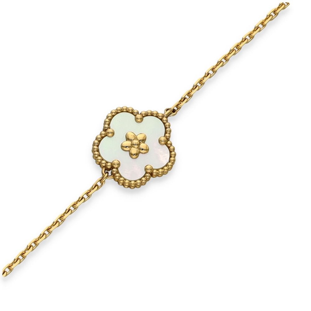 18ct Rose Gold Lucky Spring Bracelet - 6.5/7" - 4.1g