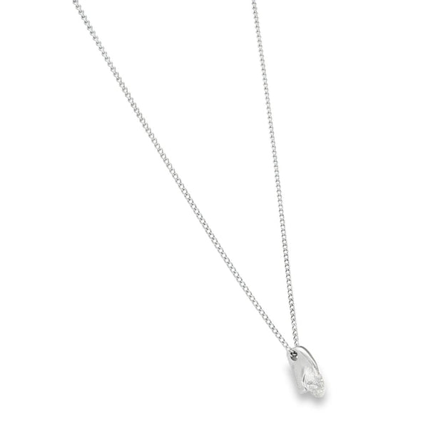 9ct White Gold Diamond Dot Pendant & Necklace - 20" - 0.59ct