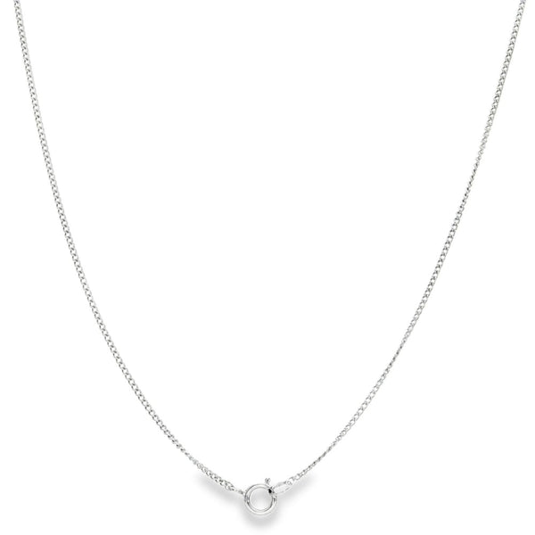 9ct White Gold Diamond Dot Pendant & Necklace - 20" - 0.59ct