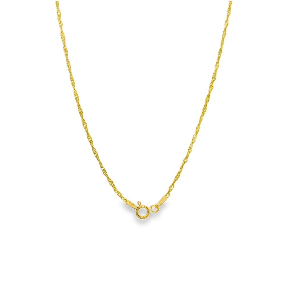 9ct White Gold Diamond Heart Pendant & Necklace - 16" - 3.2g