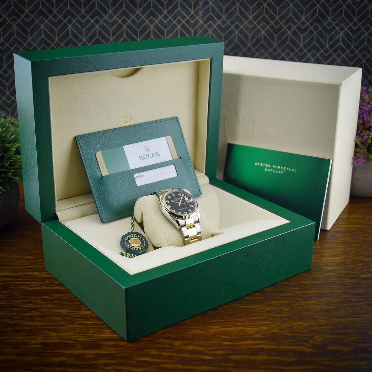 Datejust 36 126233 – Black Diamond Dial – 2020