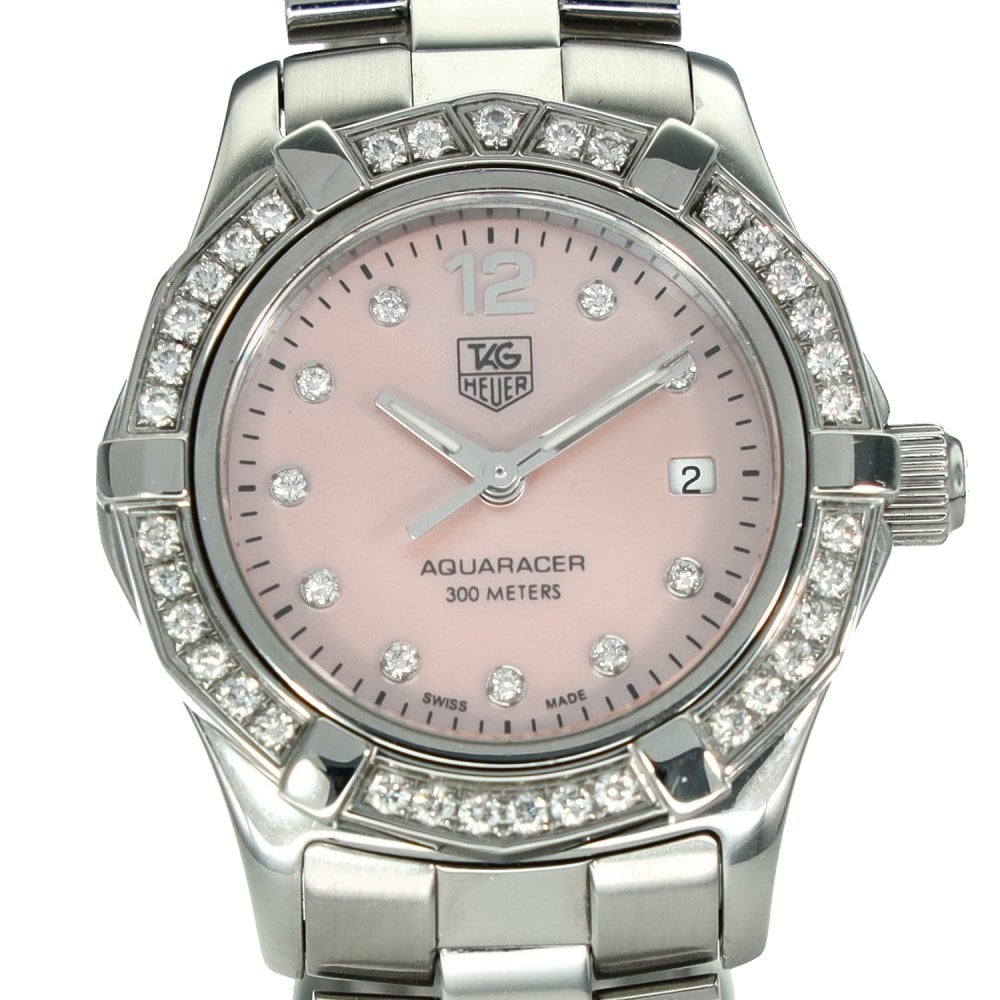 Aquaracer WAF141B – Pink Mother of Pearl Diamond Dial – 2011