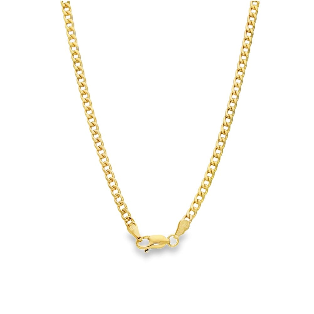 9ct Yellow Gold Oval Opal Pendant & Necklace - 24" - 12.3g