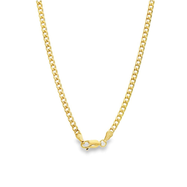 9ct Yellow Gold Oval Opal Pendant & Necklace - 24" - 12.3g