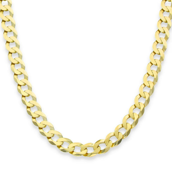 9ct Yellow Gold Flat Curb Chain - 20" - 26.0g