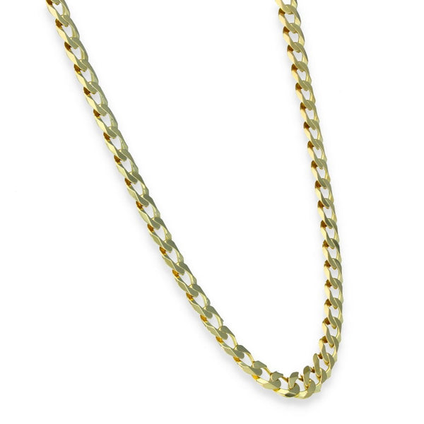 9ct Yellow Gold Flat Curb Chain - 20" - 26.0g