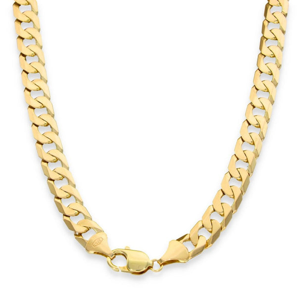 9ct Yellow Gold Heavy Flat Curb Chain - 20" - 59.4g