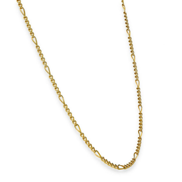 9ct Yellow Gold Fine Figaro Chain - 26" - 7.9g