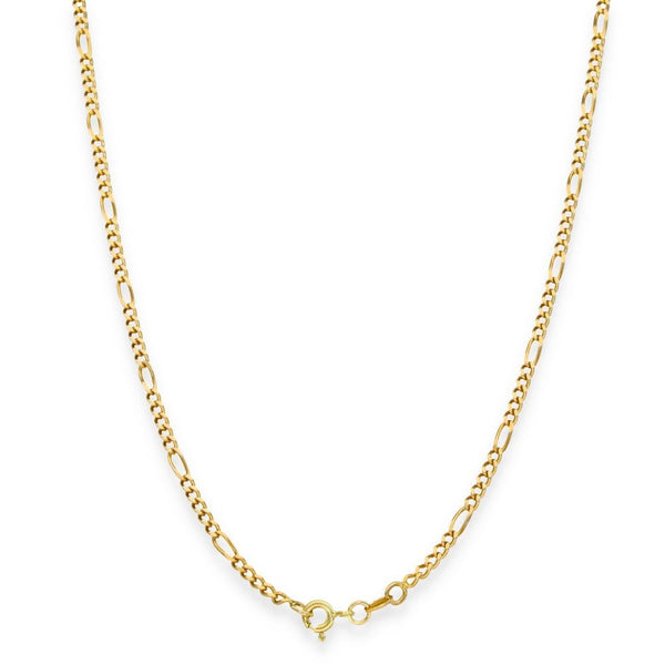 9ct Yellow Gold Fine Figaro Chain - 26" - 7.9g