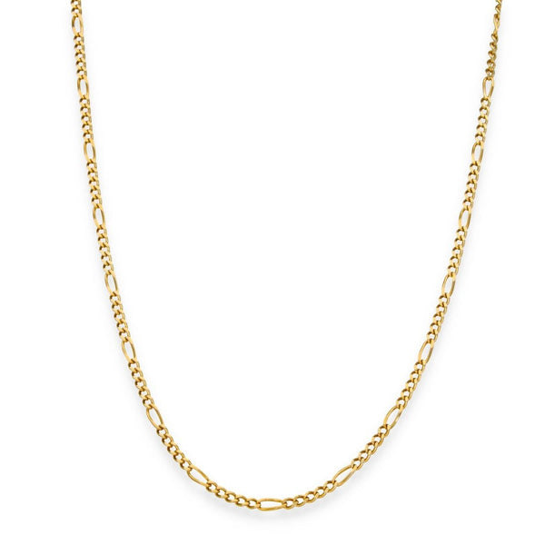9ct Yellow Gold Fine Figaro Chain - 26" - 7.9g