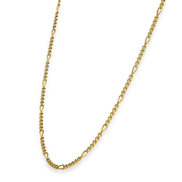 9ct Yellow Gold Fine Figaro Chain - 26" - 7.9g