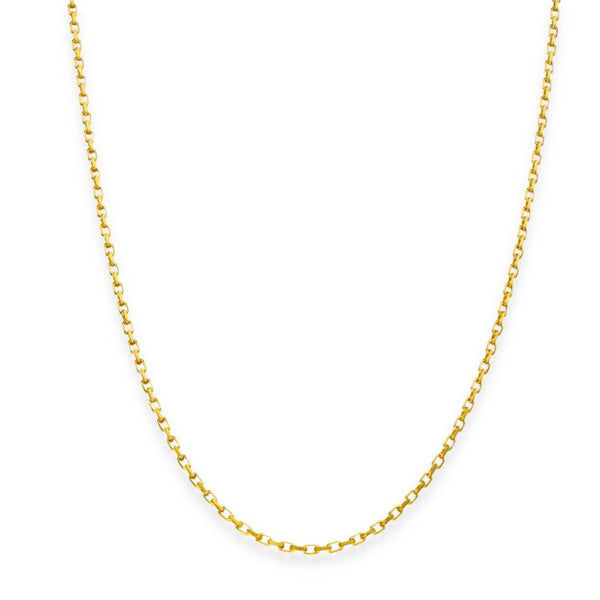 9ct Yellow Gold Trace Chain - 16" - 2.9g