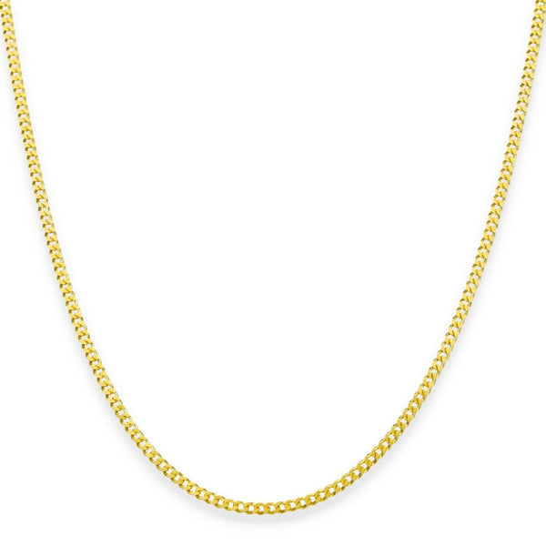 9ct Yellow Gold Fine Curb Chain - 20" - 3.2g