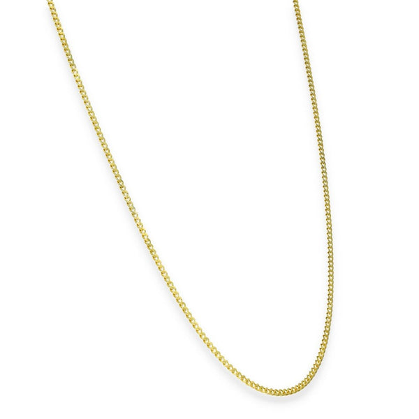 9ct Yellow Gold Fine Curb Chain - 20" - 3.2g