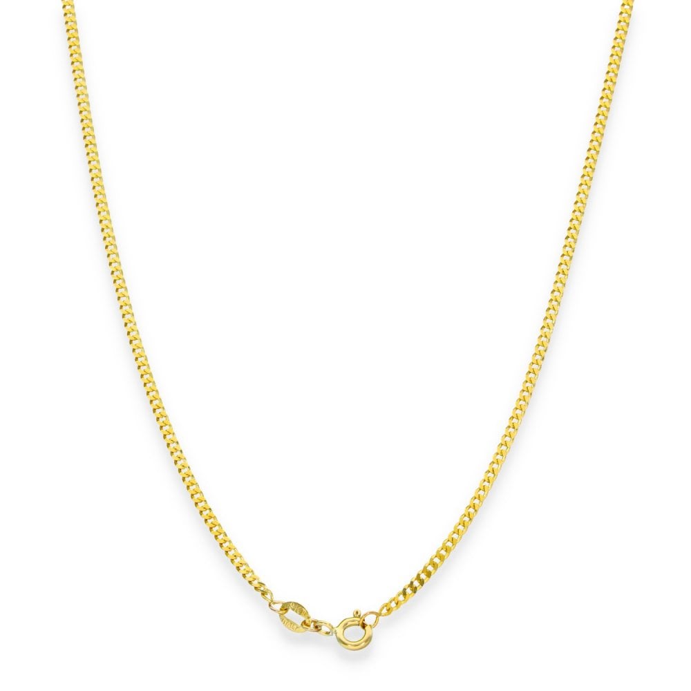 9ct Yellow Gold Fine Curb Chain - 20" - 3.2g