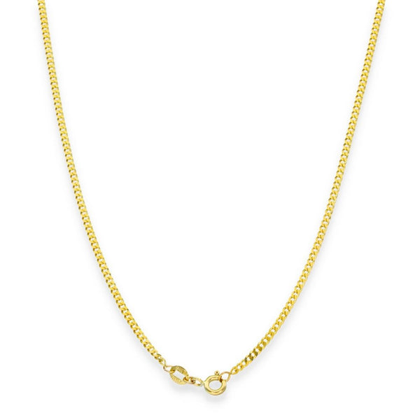 9ct Yellow Gold Fine Curb Chain - 20" - 3.2g