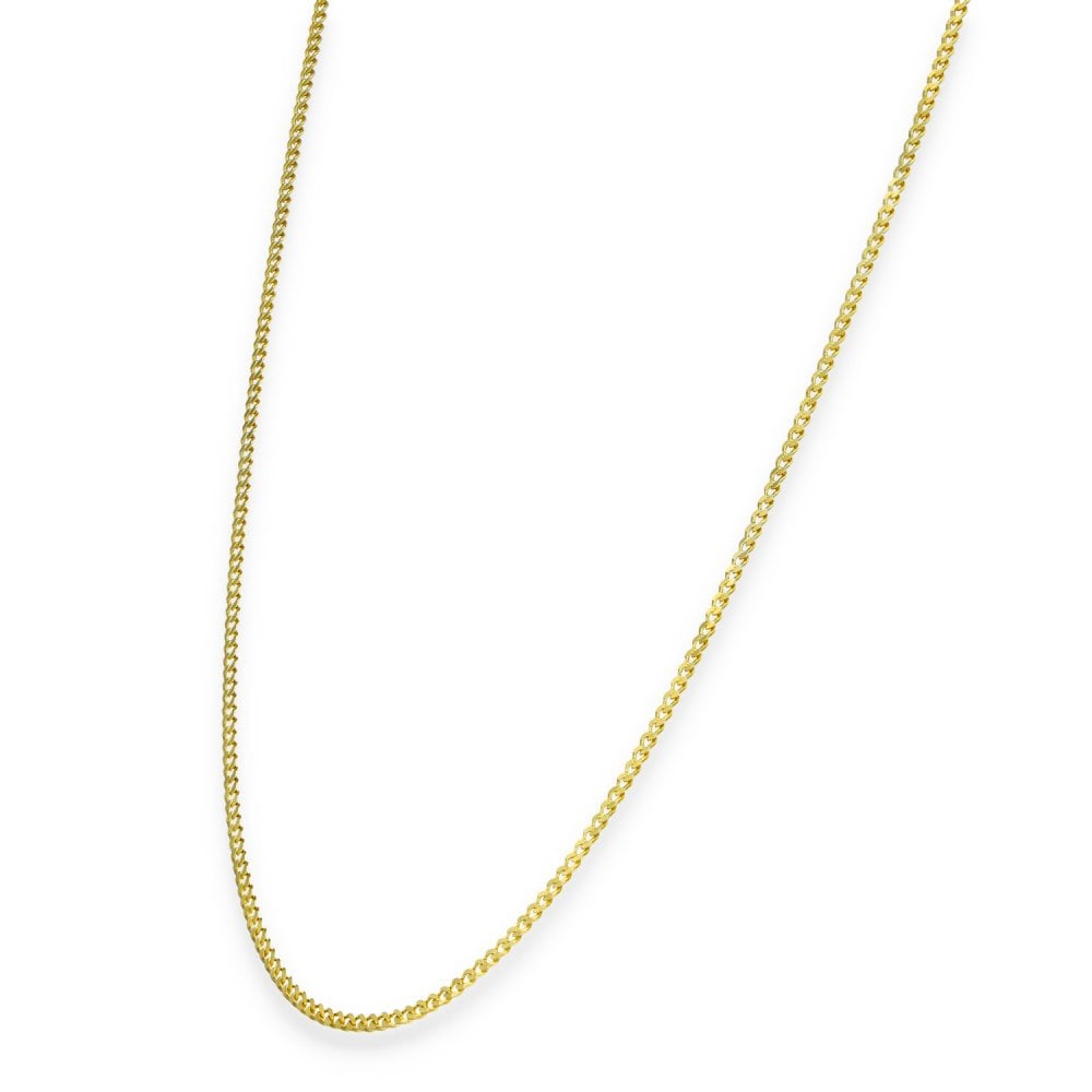 9ct Yellow Gold Fine Curb Chain - 20" - 3.2g