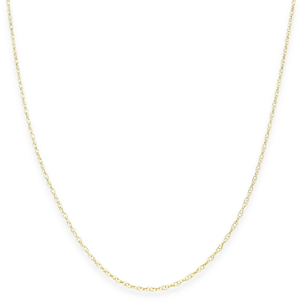 9ct Yellow Gold Fine Prince Of Wales Chain - 20" - 0.8g