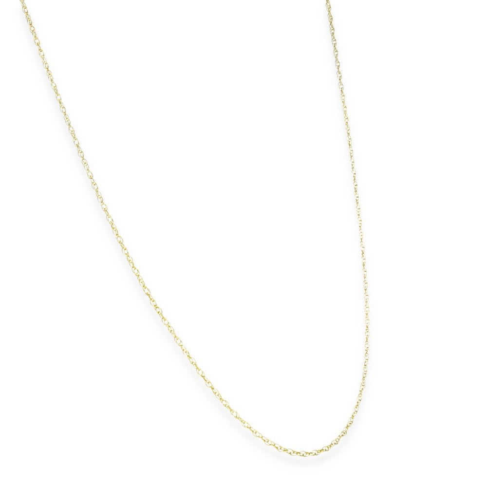 9ct Yellow Gold Fine Prince Of Wales Chain - 20" - 0.8g