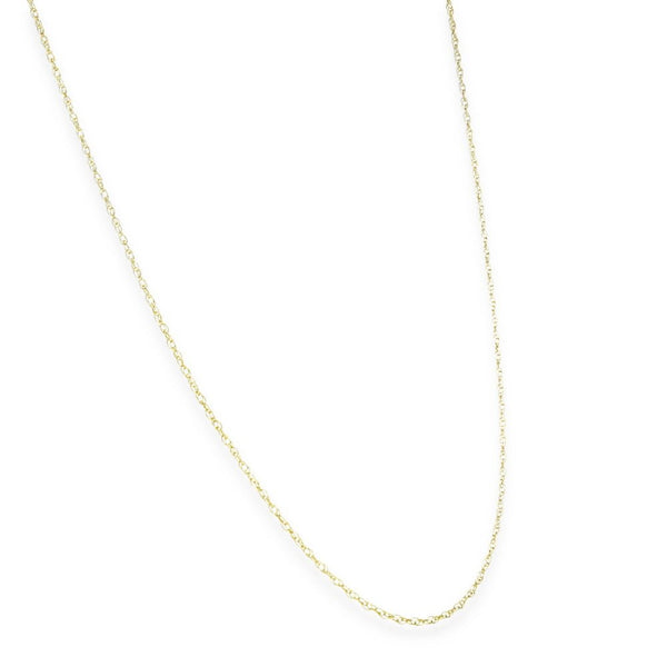 9ct Yellow Gold Fine Prince Of Wales Chain - 20" - 0.8g