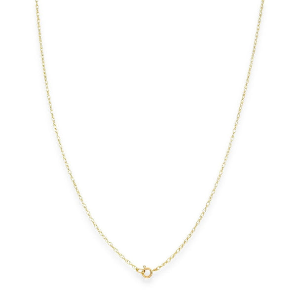 9ct Yellow Gold Fine Prince Of Wales Chain - 20" - 0.8g