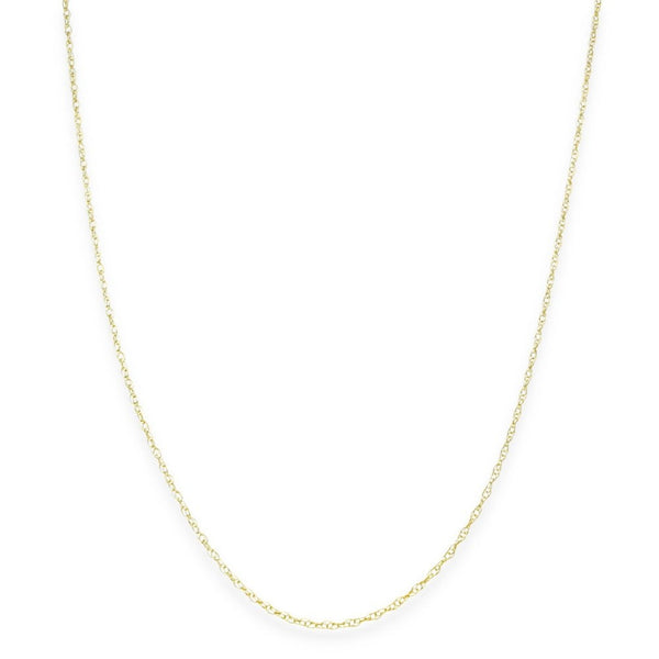 9ct Yellow Gold Fine Prince Of Wales Chain - 20" - 0.8g