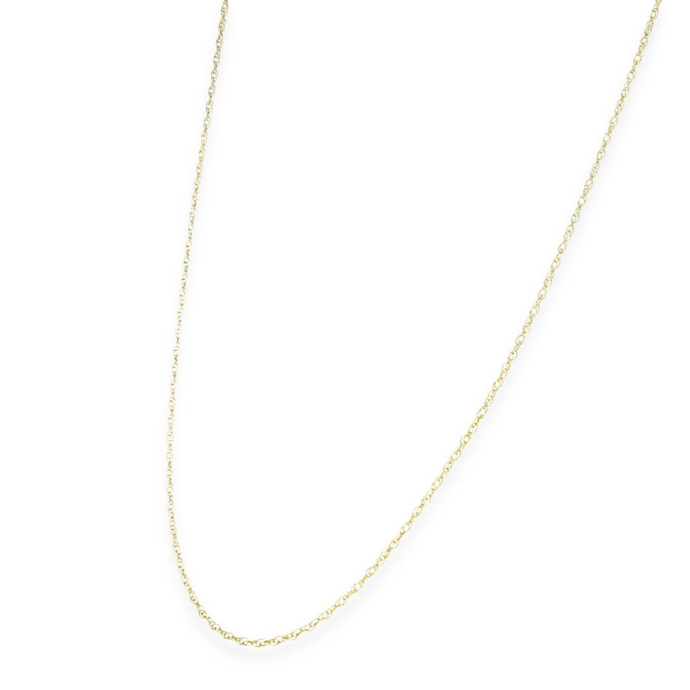 9ct Yellow Gold Fine Prince Of Wales Chain - 20" - 0.8g