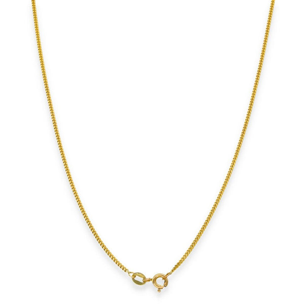 9ct Yellow Gold Fine Curb Chain - 18" - 2.5g