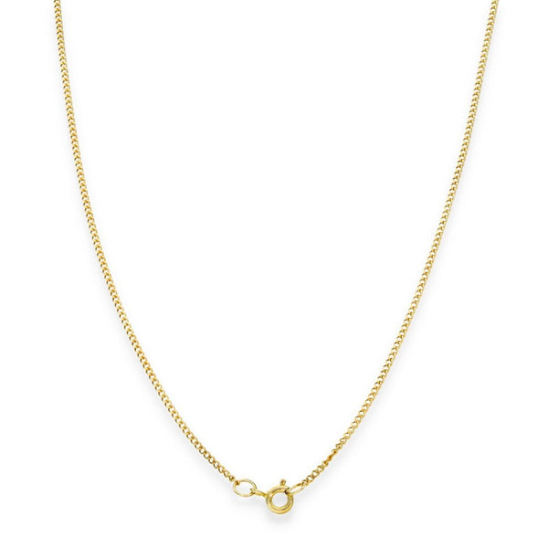 9ct Yellow Gold Fine Curb Chain - 18" - 2.3g