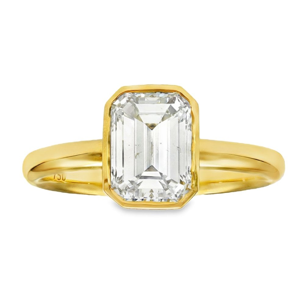 18ct Yellow Gold Diamond Engagement Ring - Size L½ - 1.80ct