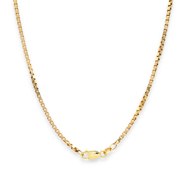 9ct Yellow Gold Venetian Box Chain - 20" - 10.8g