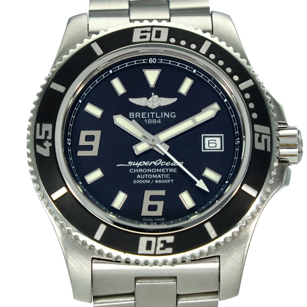 Superocean A17391 – Black Dial – Steel Bracelet – 2011