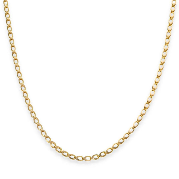 9ct Yellow Gold Double Oval Chain - 18" - 3.4g