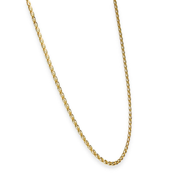 9ct Yellow Gold Double Oval Chain - 18" - 3.4g
